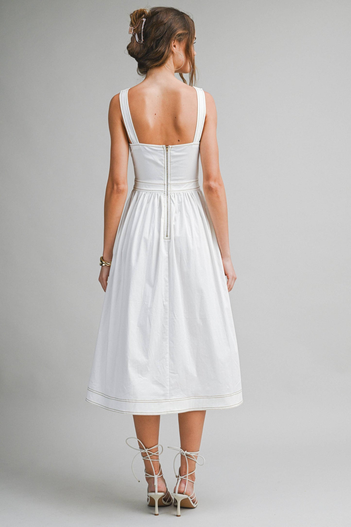 White Midi Dress