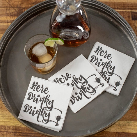 Here Drinky Drinky Cocktail Napkins - 20ct