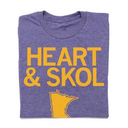 Heart & Skol Minnesota Football Unisex Graphic Tee