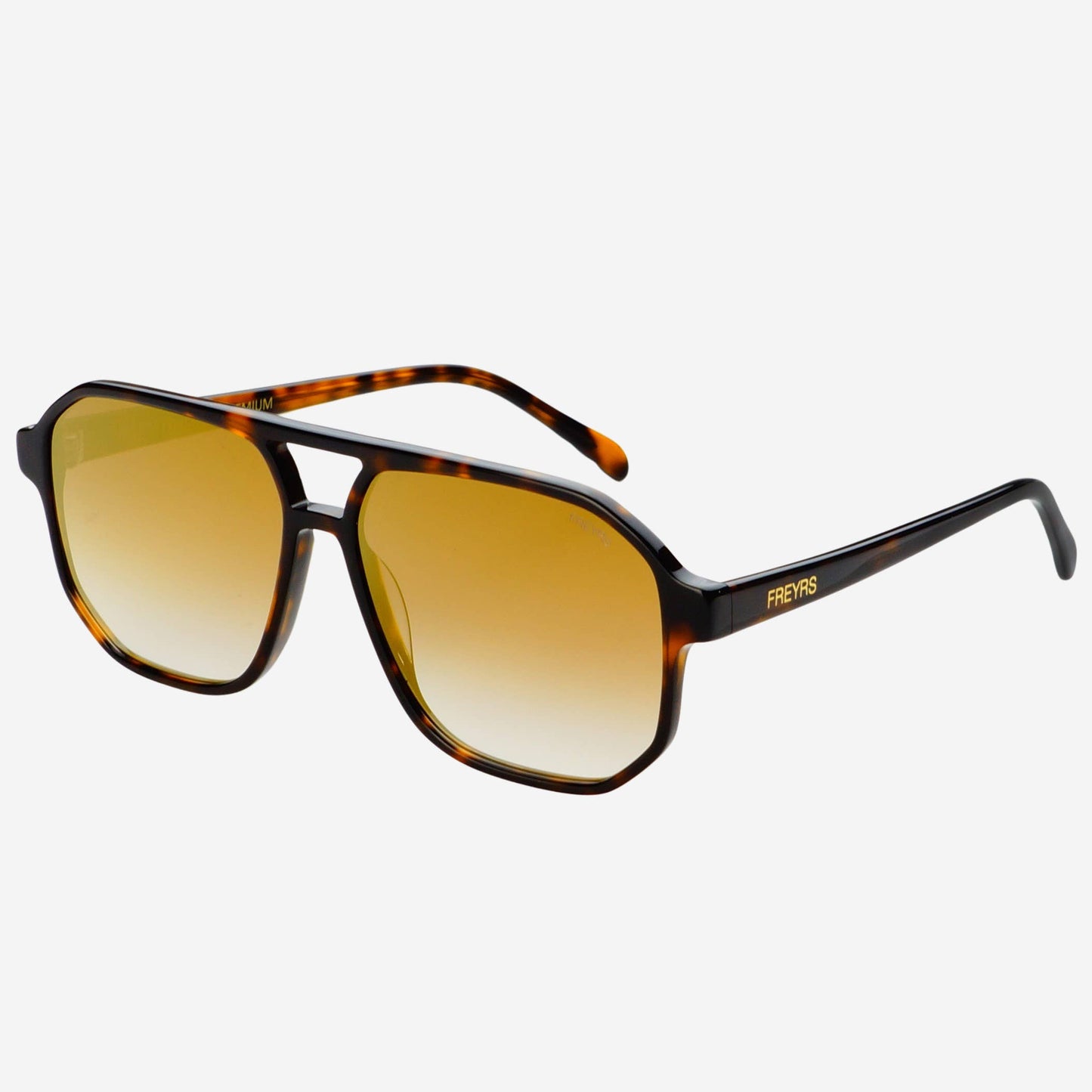 Billie Tortoise Gold Mirror Sunglasses