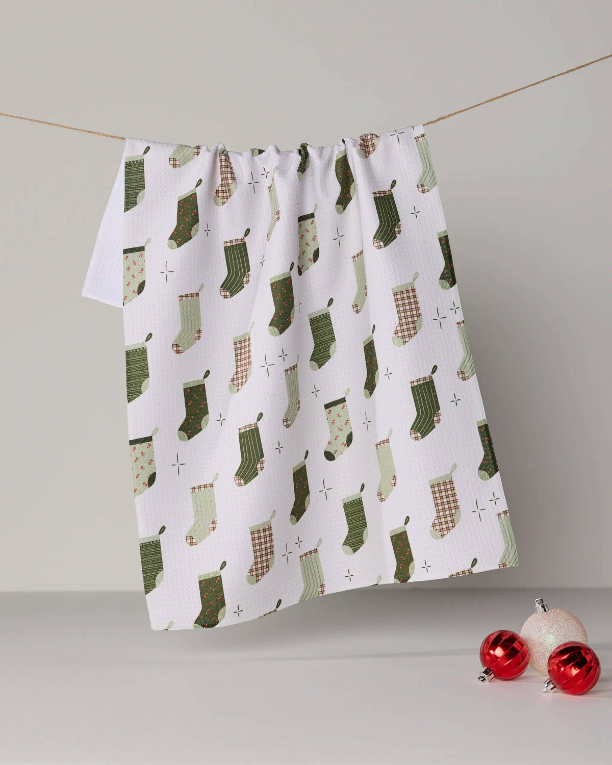 Stocking Medley Tea Towel