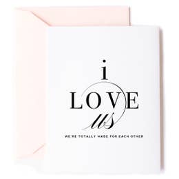 I Love Us Anniversary Card