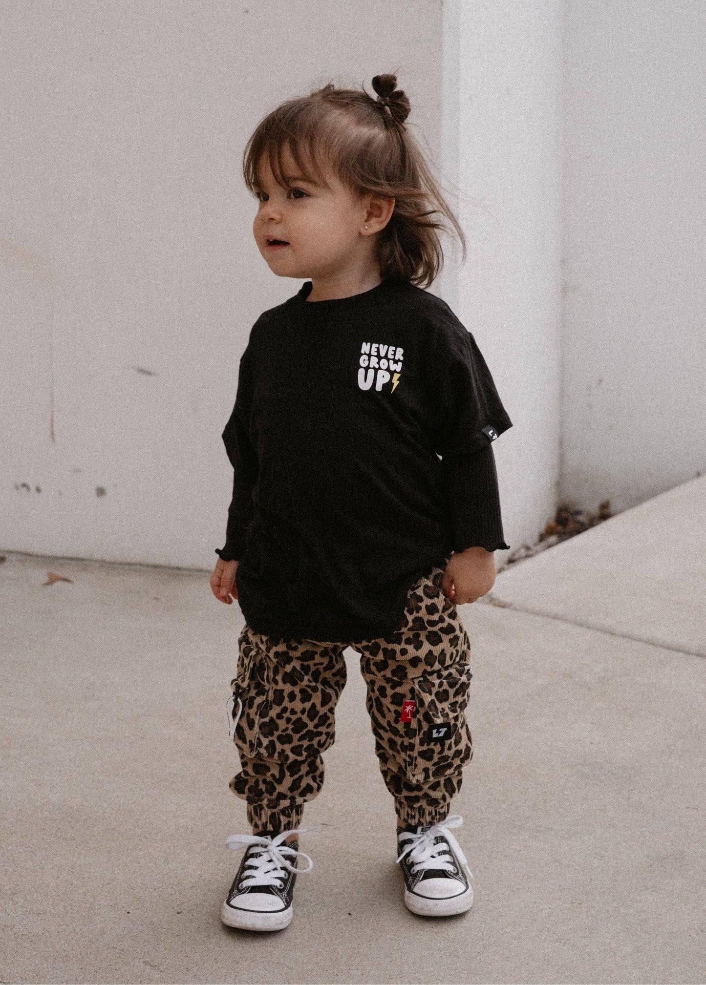 Leopard Cord Cargos