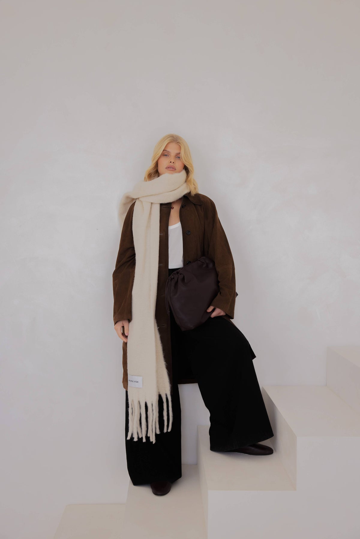 The Reykjavik Scarf - Pebble Beige