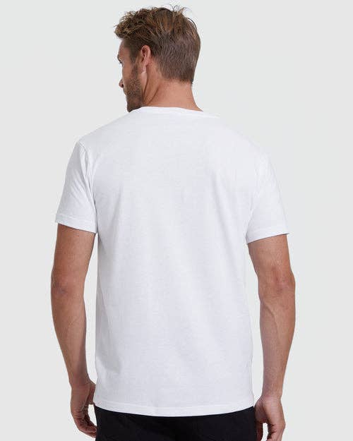 Short Sleeve T-Shirt | V-Neck | White