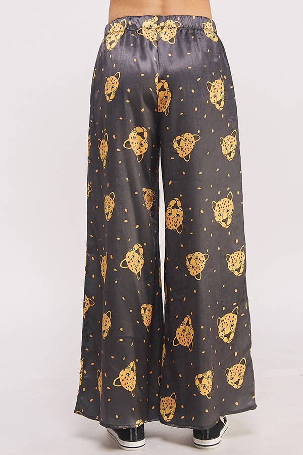Leopard Satin Pant