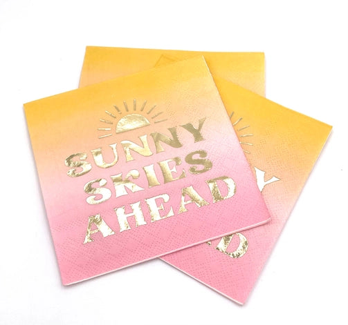 Sunny Skies Ahead Cocktail Napkins - 20ct