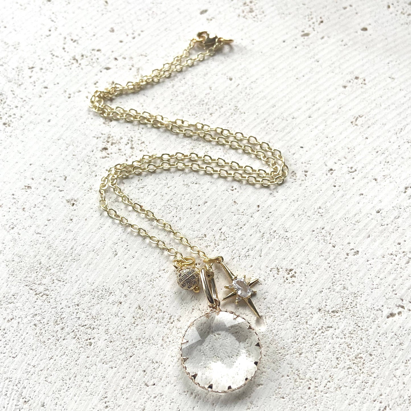 Crystal Gold Necklace