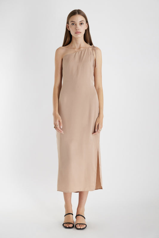 Erika One Shoulder Slip Dress