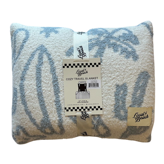 Local Beach Coastal Cowgirl Cozy Travel Blanket