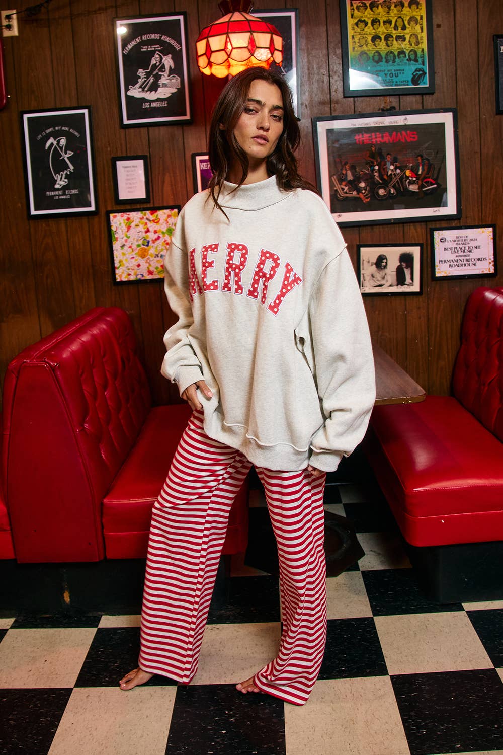 MERRY mock neck sweatshirt