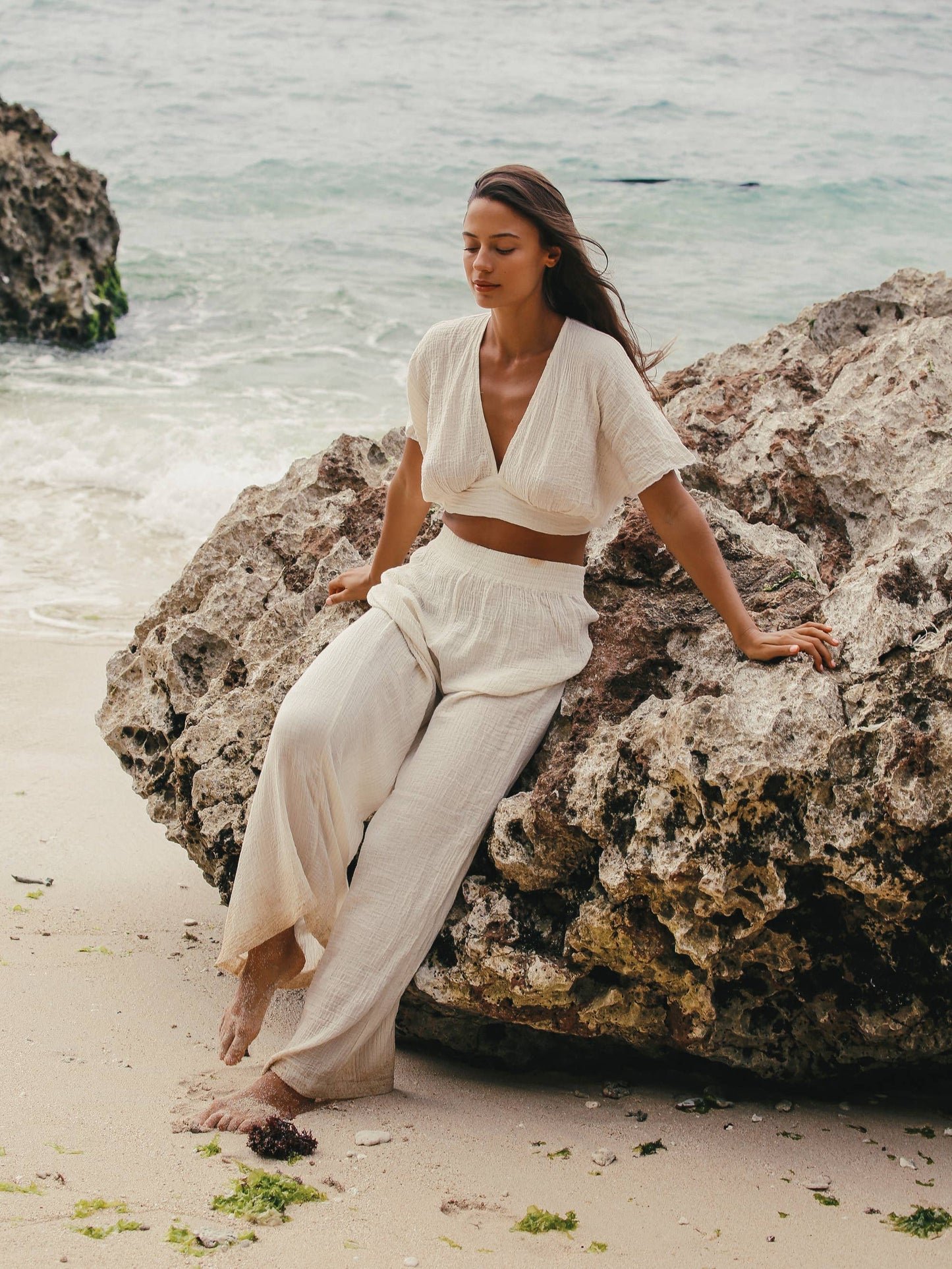 Mare Top - Gold Stripes