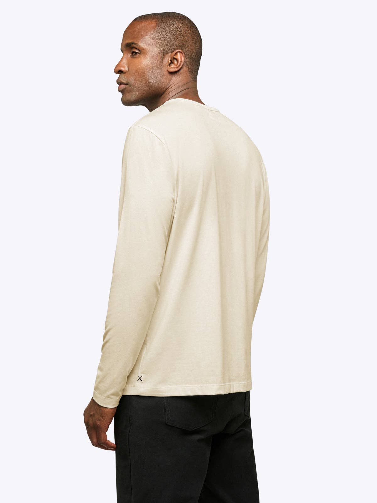 AO Forever Long Sleeve Tee | Ivory Classic-Fit PYCA Pro®