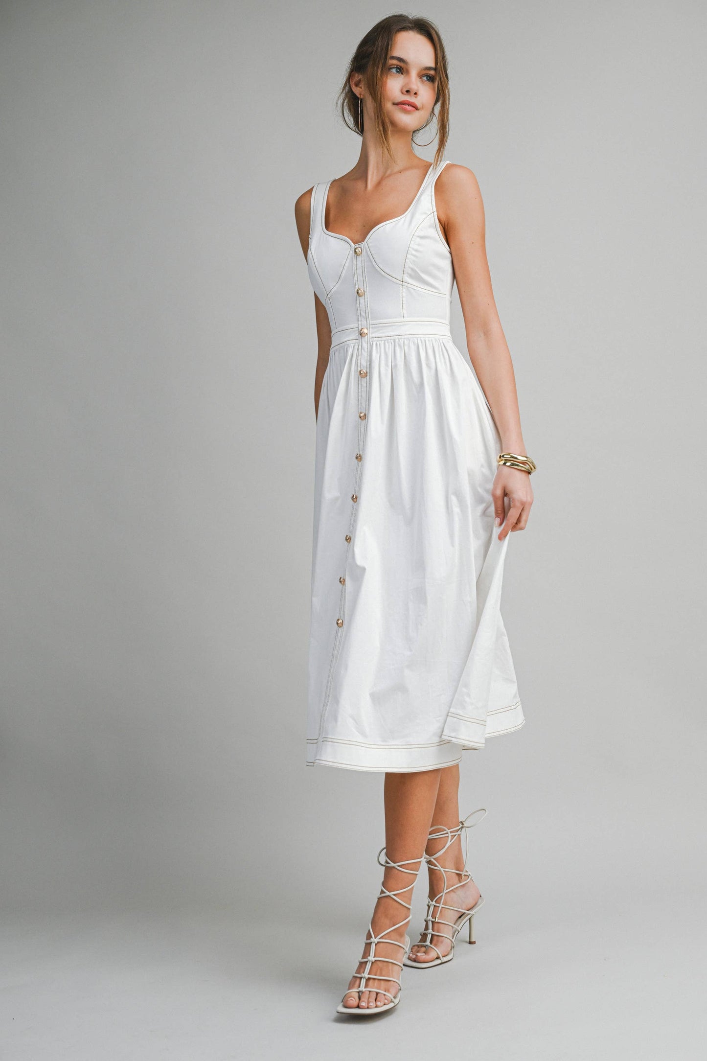 White Midi Dress