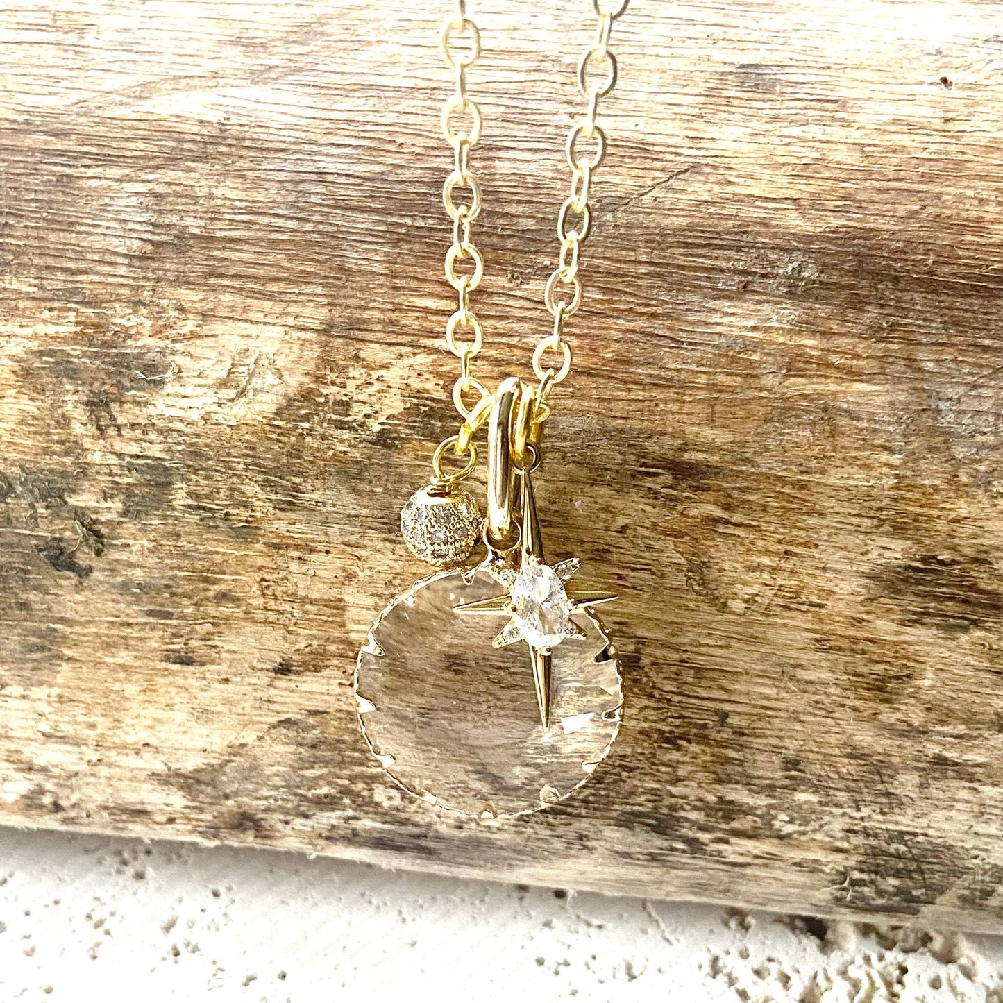 Crystal Gold Necklace