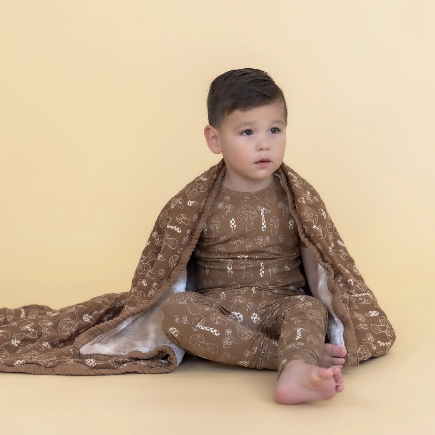 Blake Mushroom Bamboo Two-Piece Set for Toddlers