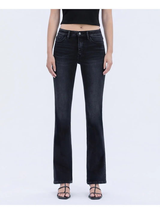 Black High Waist Bootcut Jean