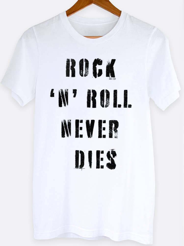 Rock 'N' Roll Never Dies Graphic Tee Shirt