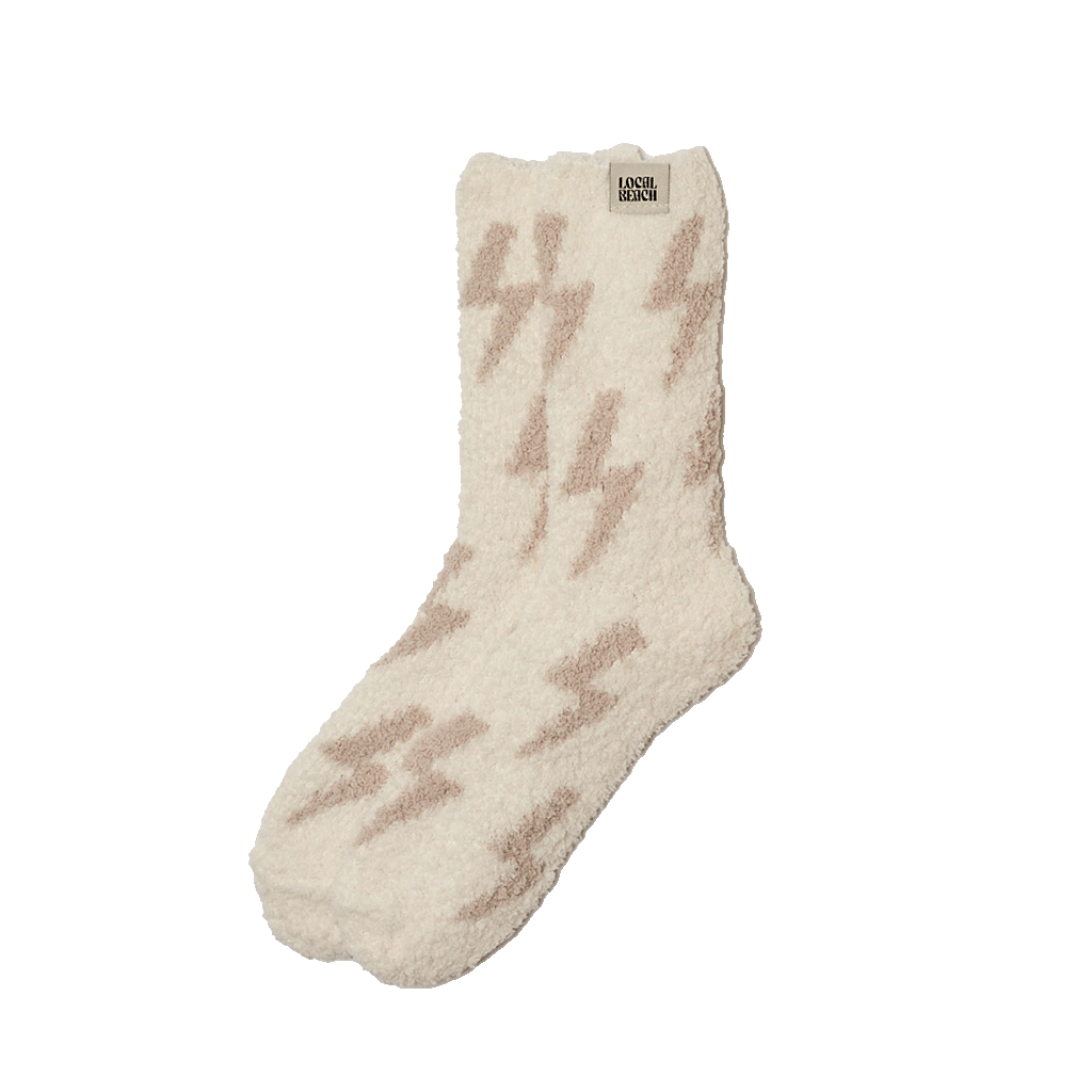 Lightning Bolt Local Beach Cozy Socks