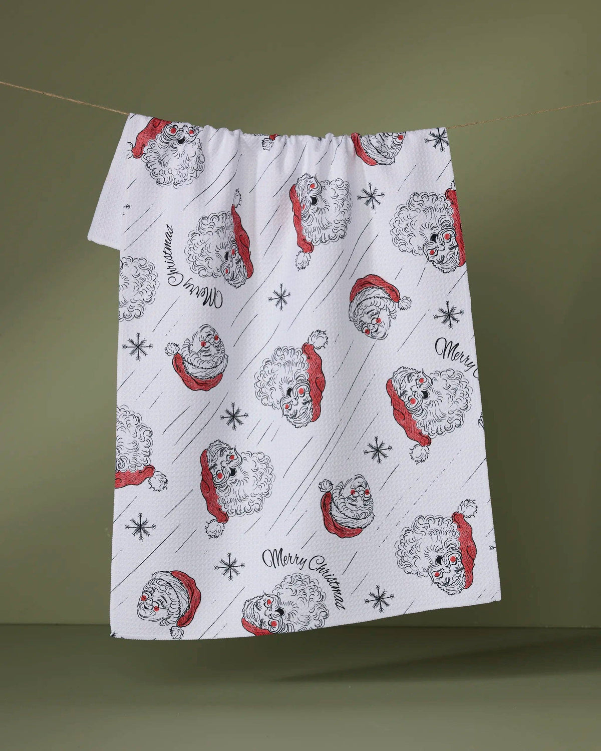 Claus Family Christmas Tea Towel