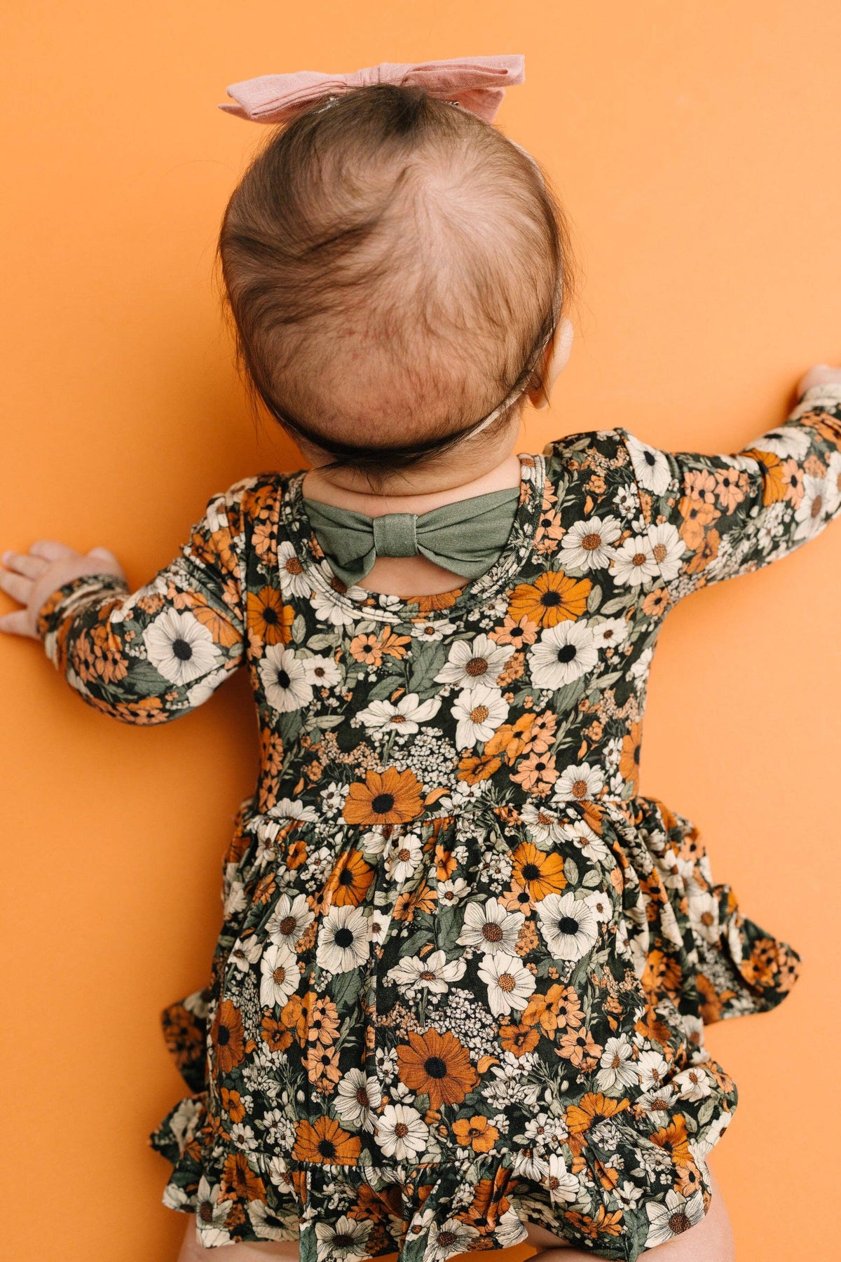 Rustic Blooms Long Sleeve Bodysuit Bamboo Dress