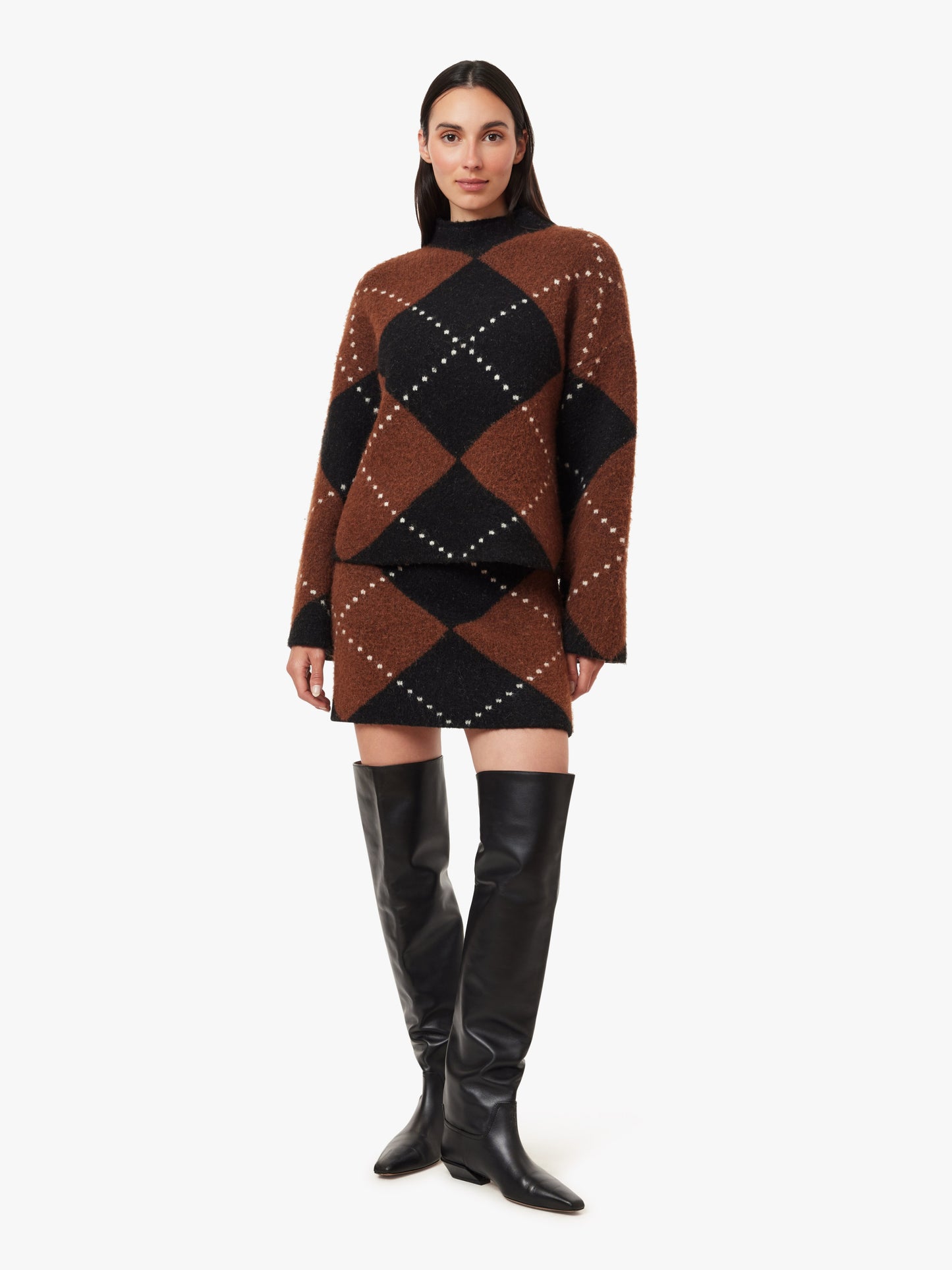 Argyle Mini Skirt