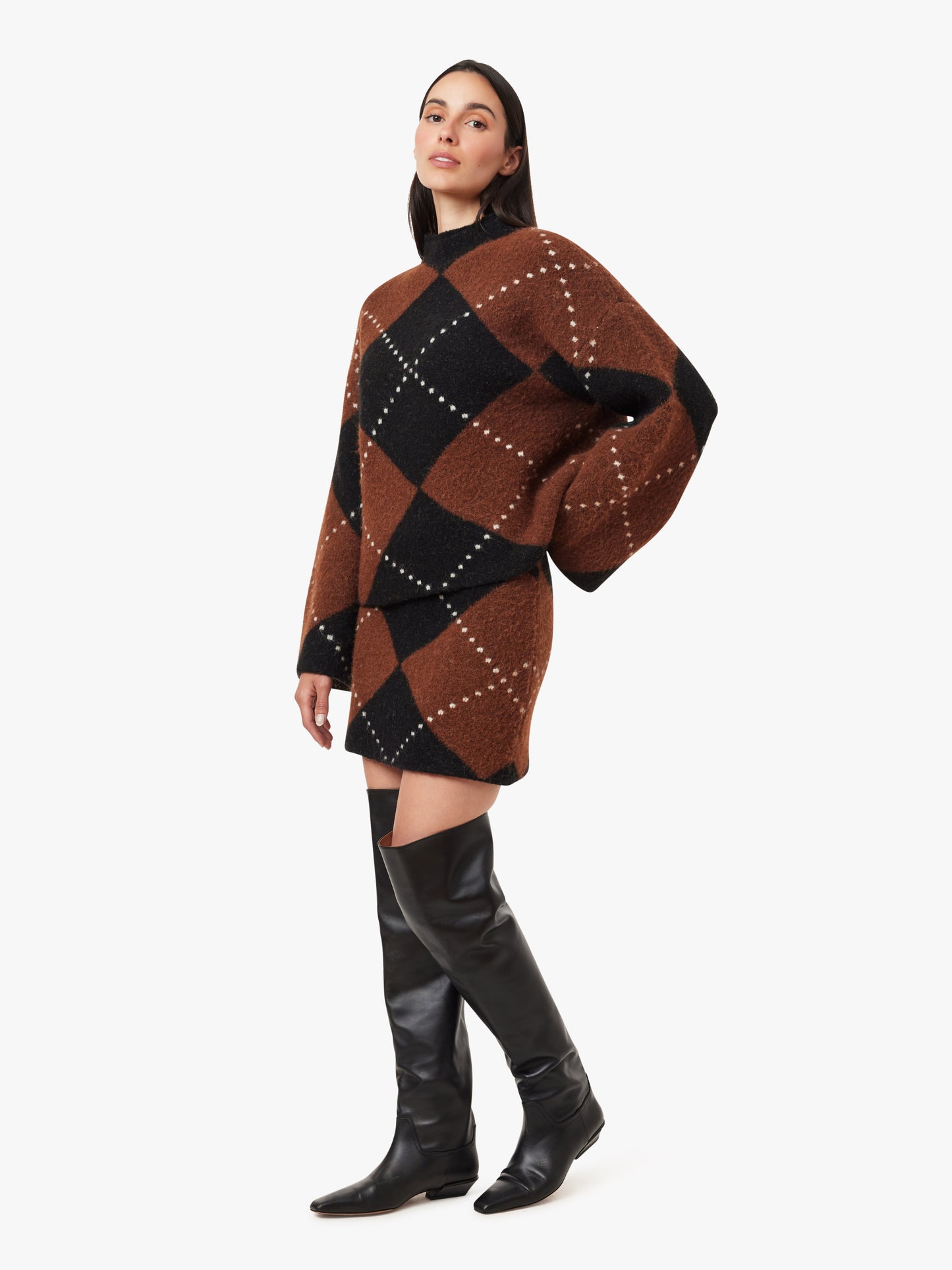 Argyle Mini Skirt